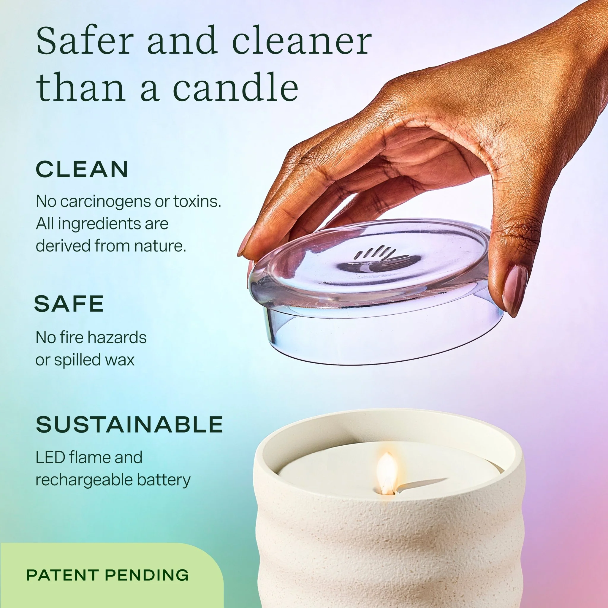 Flameless Candle Diffuser - Bubble Cream - Image 3