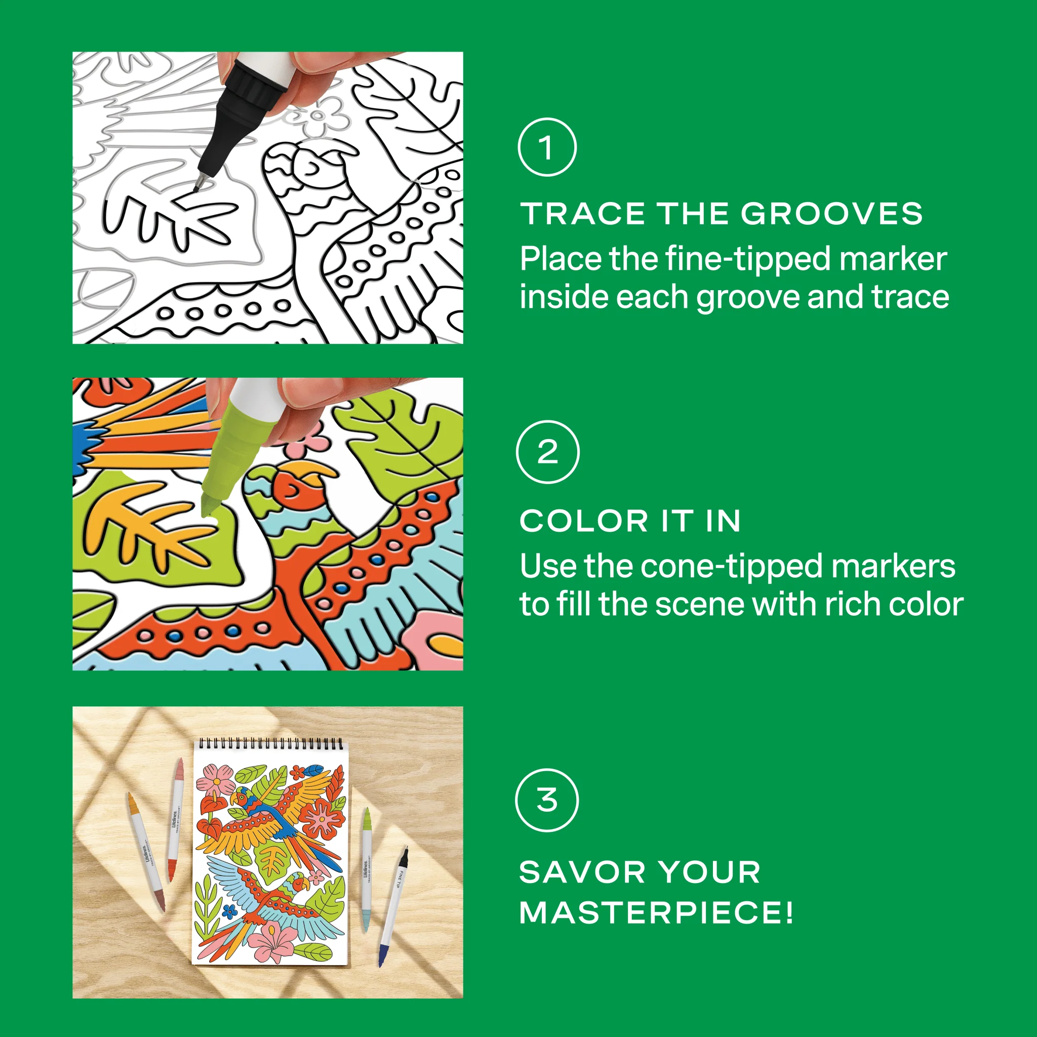 FlowArt® - Trace-By-Groove, Jungle Oasis - Image 5