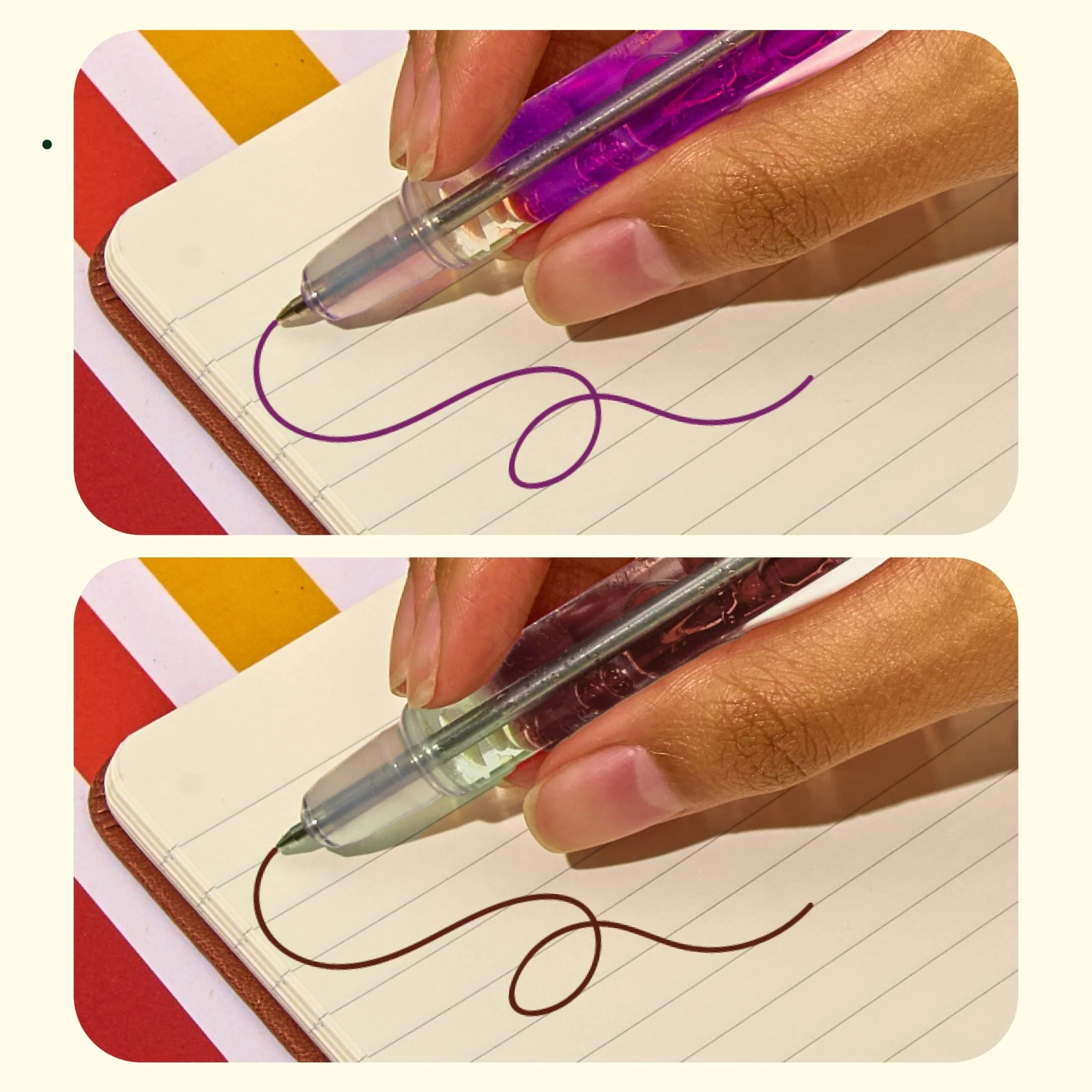 Scented Lava Pen 2 Pack - Brown/Violet - Image 3