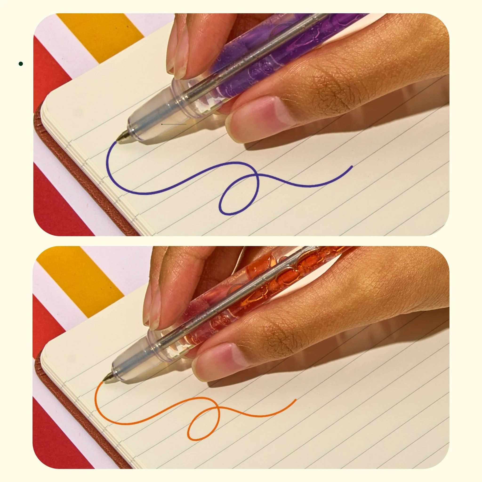 Scented Lava Pen 2 Pack - Purple/Orange - Image 3