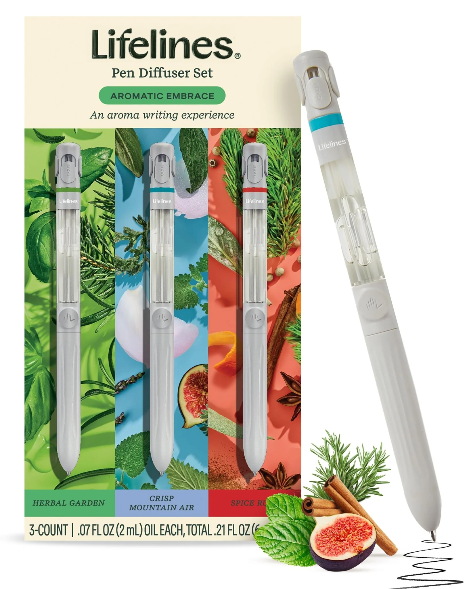 Lifelines 3 Pack Pen Diffuser - Aromatic Embrace