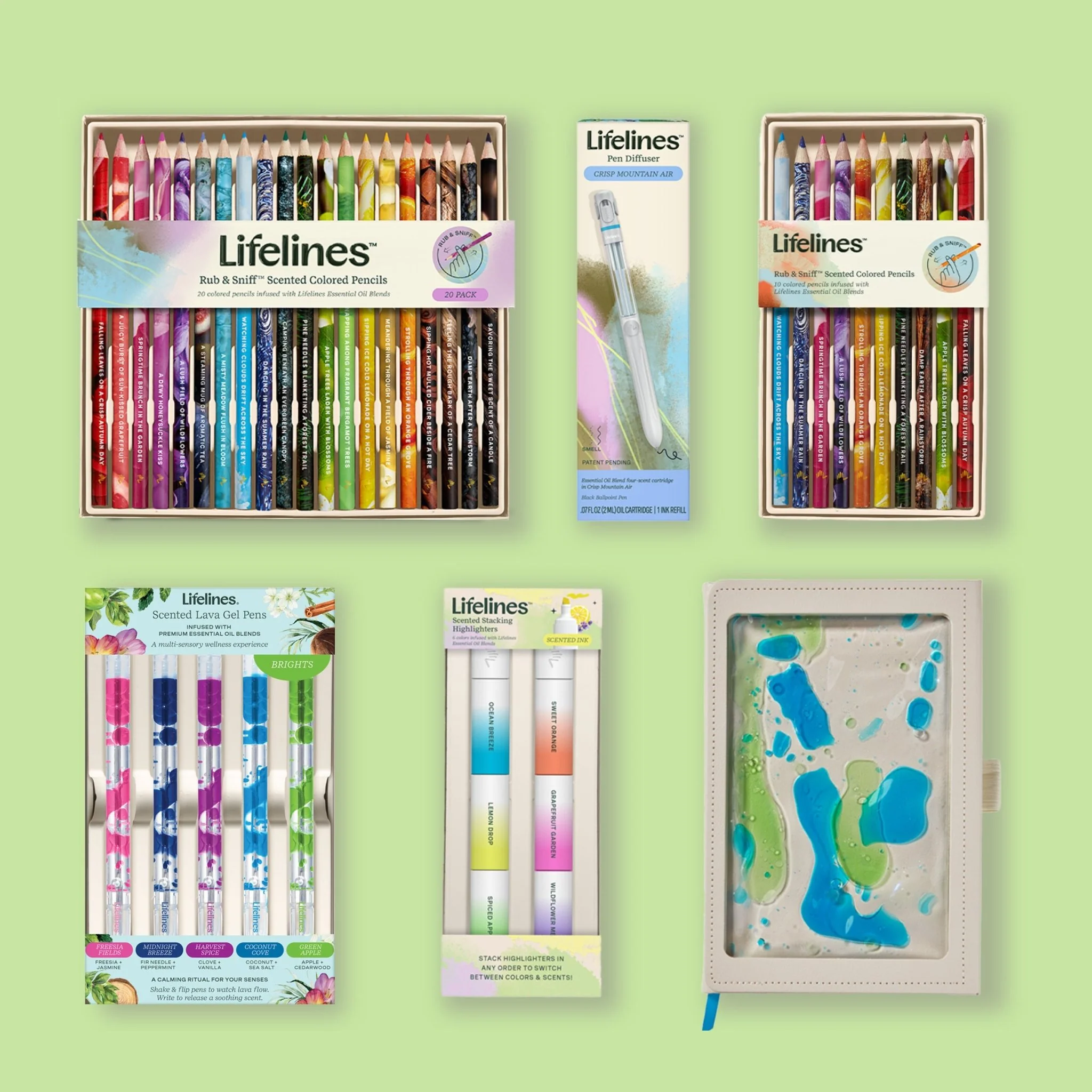 Scented Lava Pen 5-Pack -  Brights - Image 6